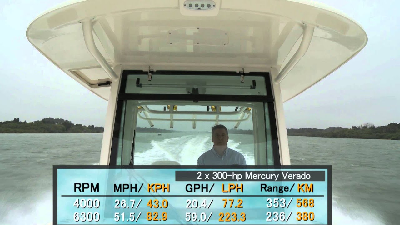 Boston Whaler 320 Outrage Test 2013- By BoatTest.com