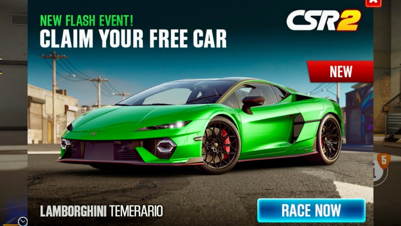 Free Car - Lamborghini Temerario | CSR
