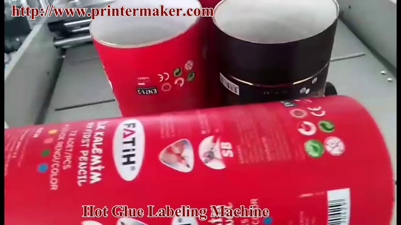 Hot melt adhesive labeling machine