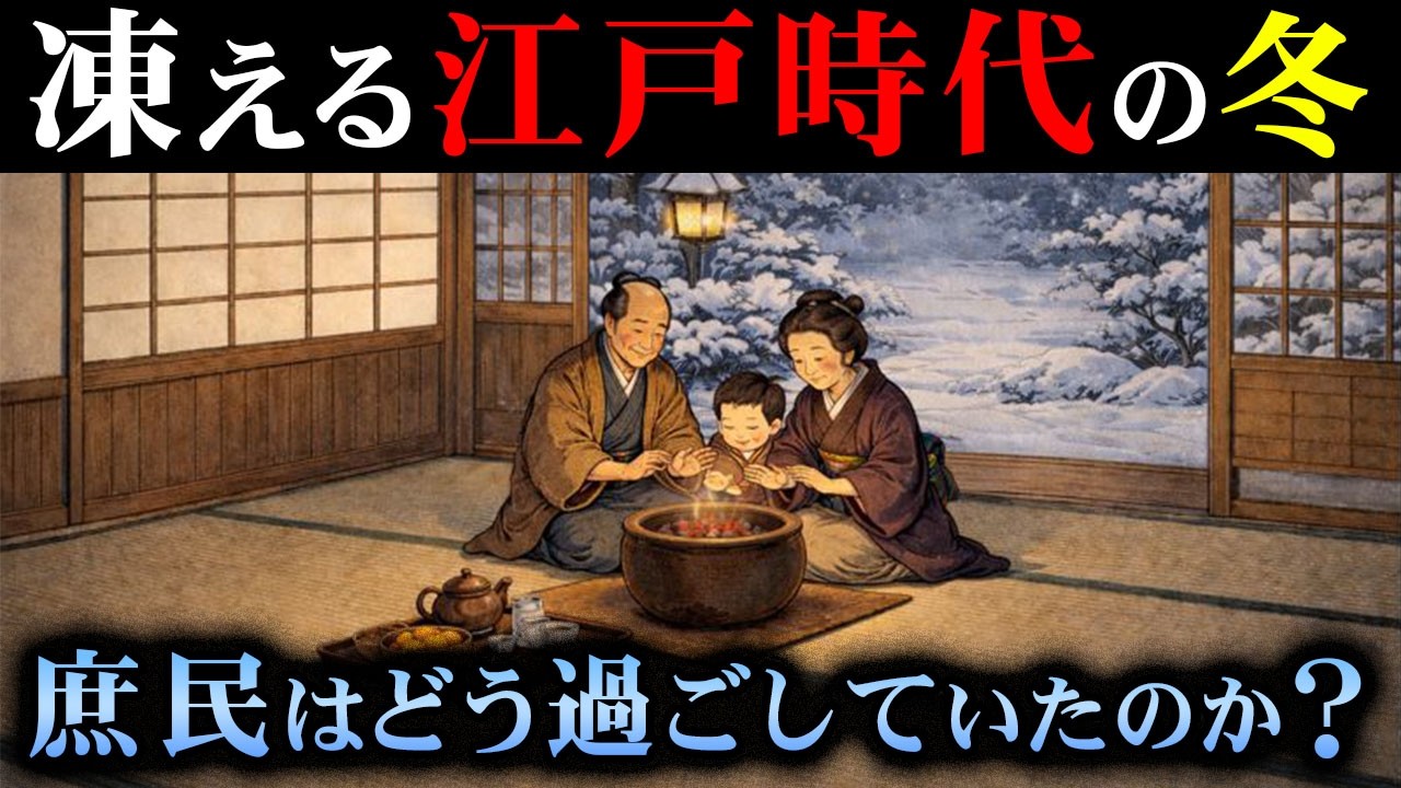 【衝撃】 極寒の江戸の冬 庶民が生き延びた驚きの防寒術