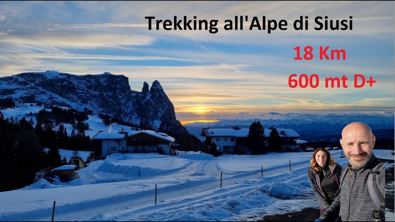 ALPE DI SIUSI invernale. Escursione da Compaccio. [Hike Dolomites] Massiccio Sciliar