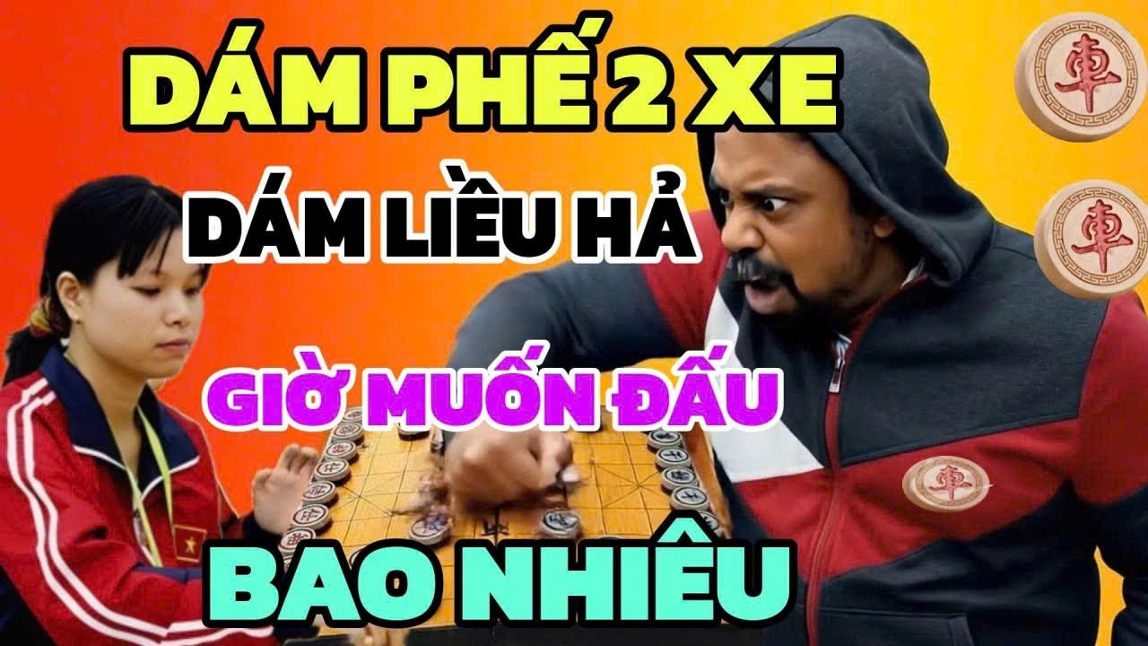 Cờ tướng - Lan Hương lừa thế độc ra quân oa tâm pháo phế hết 2 xe