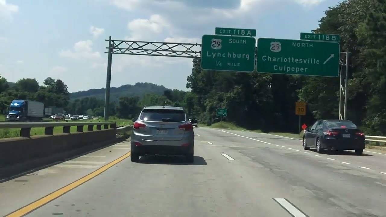 Interstate 64 - Virginia (Exits 129 to 118) westbound