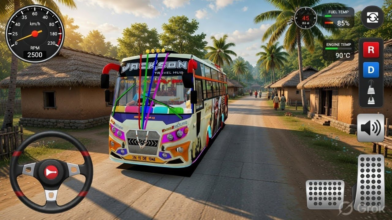 JACKSON HOLIDAYS TOURIST BUS | Village Route Drive 🥳 | Bus Simulator Indonesia Gameplay 
