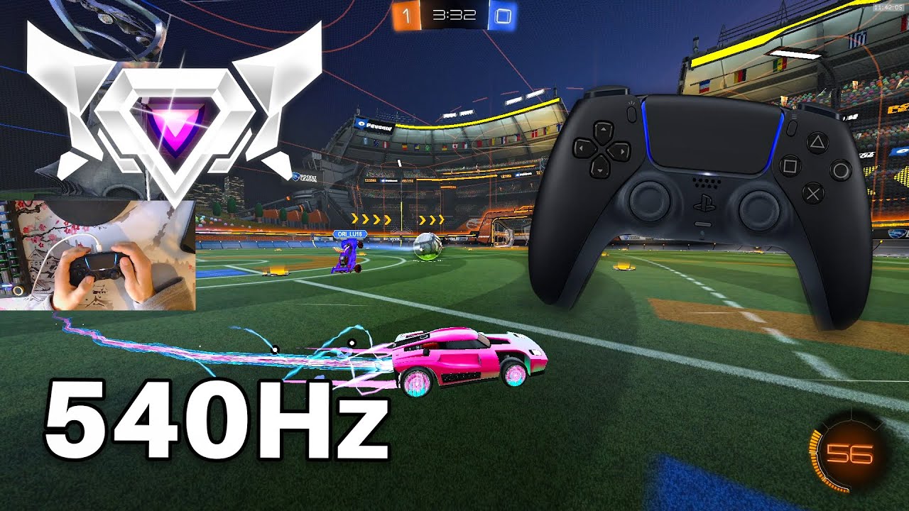 PS5 Controller ASMR 😴 Rocket League Ranked 🏆 Satisfying 360 FPS 4K