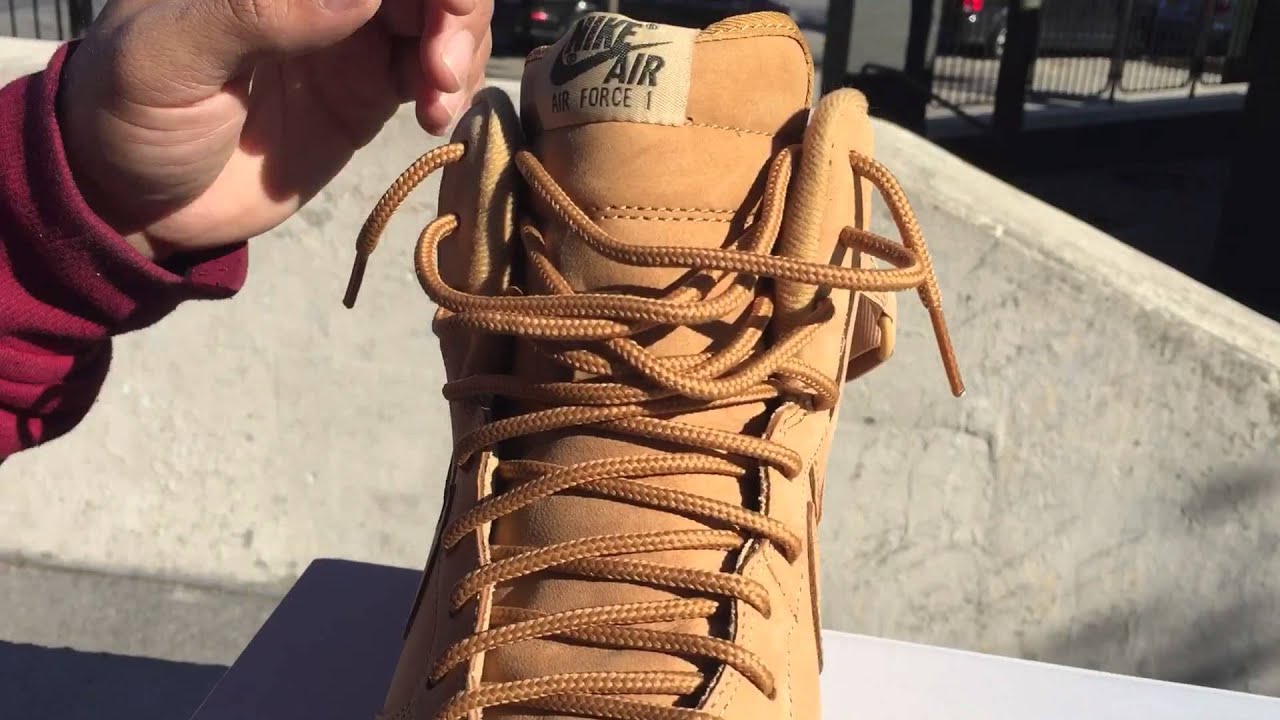 Air Force 1 high Flax / wheat Review/ Unboxing