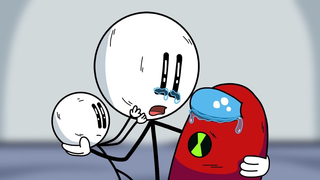 Among us & Henry stickman Fighting so hard to save kids From Big Imposter - Animation