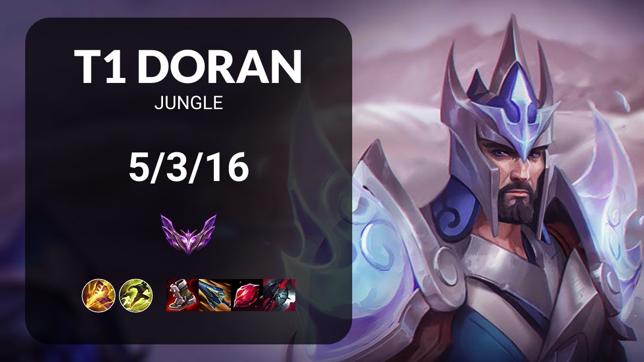 T1 Doran Jarvan IV vs Lee Sin JUNGLE - KR MASTER Patch 15.16