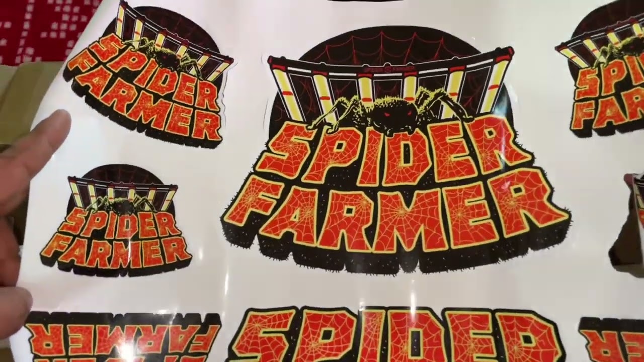 New Spider Farmer logo gear.