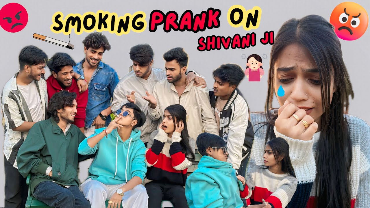Smoking Prank On Shivani ji 🚬🥺 @cute.shivani.05