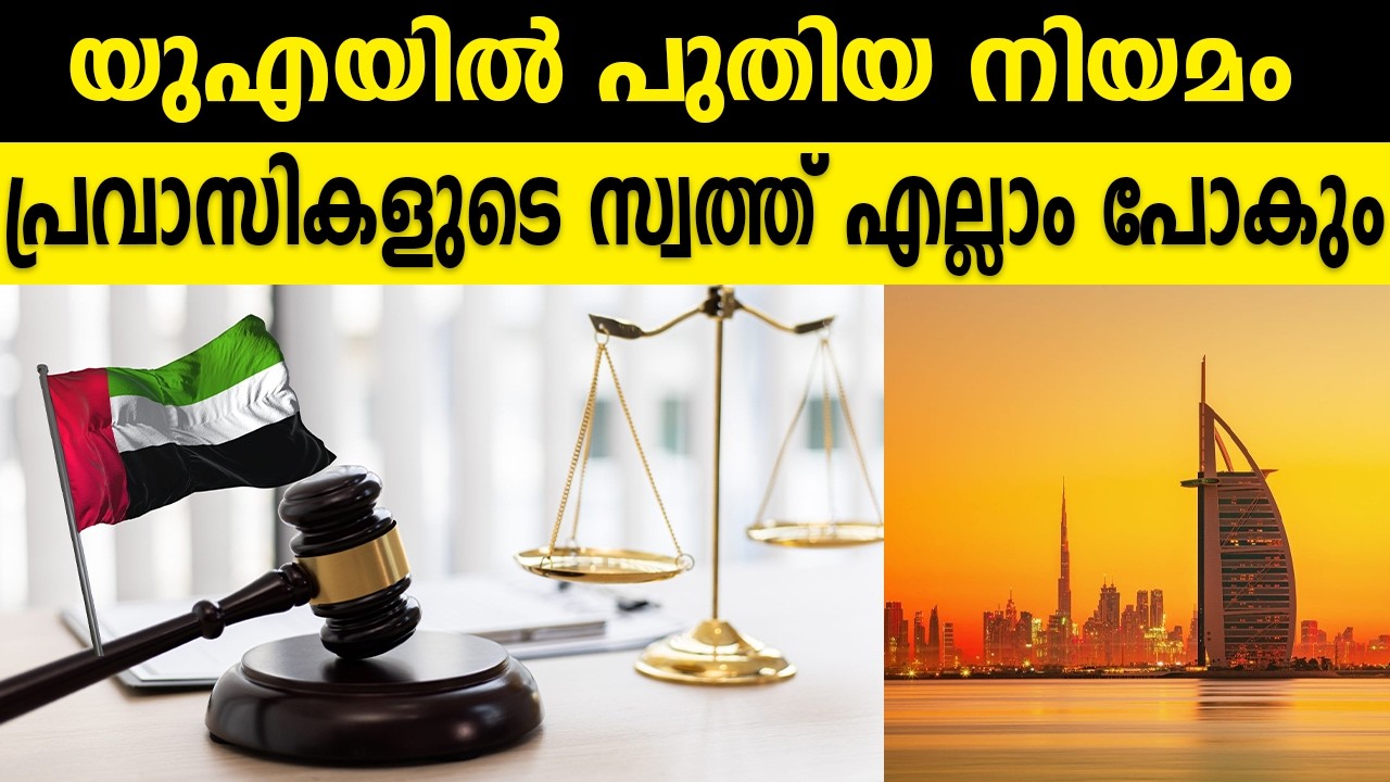 യുഎയിൽ പുതിയ നിയമം പ്രവാസികളുടെ സ്വത്ത്‌ എല്ലാം പോകും