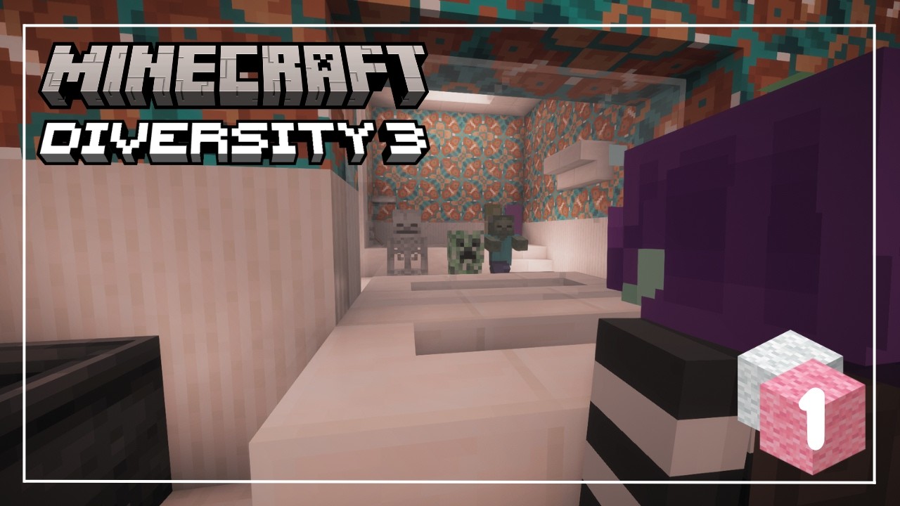 Minecraft Diversity 3 | Part 1 | Pinky Parkour