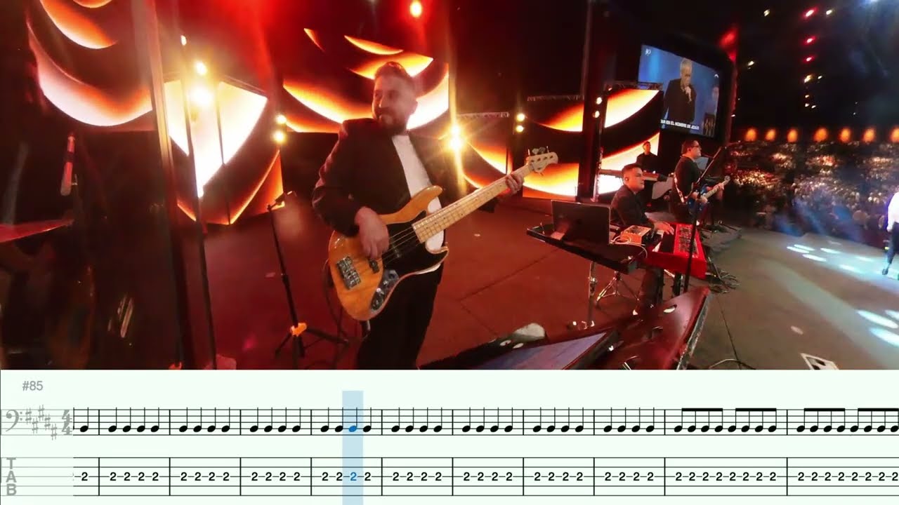 Yo sé - Marco Barrientos - En vivo - Basscam - Partitura/Tablatura
