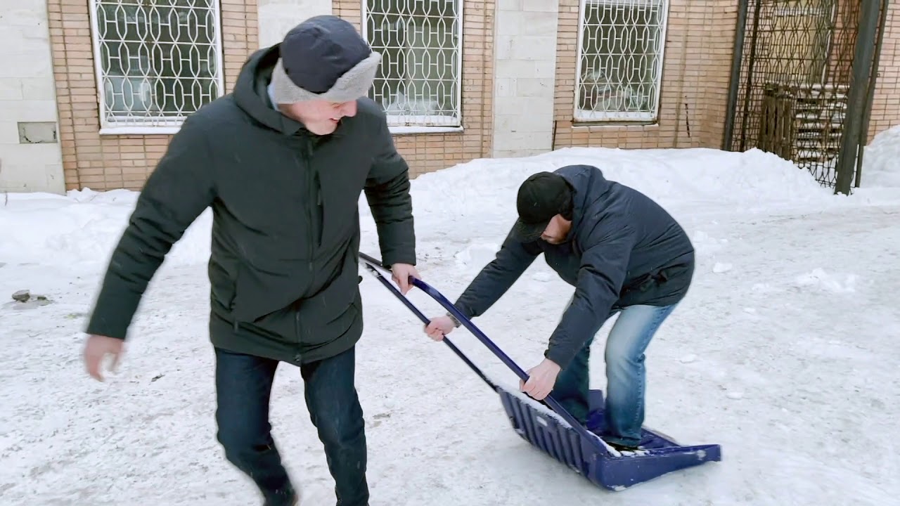 Австрийский движок для снега Offner в работе (он лучший!)