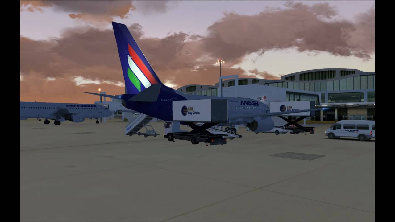 [FS2004] LFPG Paris CDG - LHBP Budapest Ferihegy with Malev