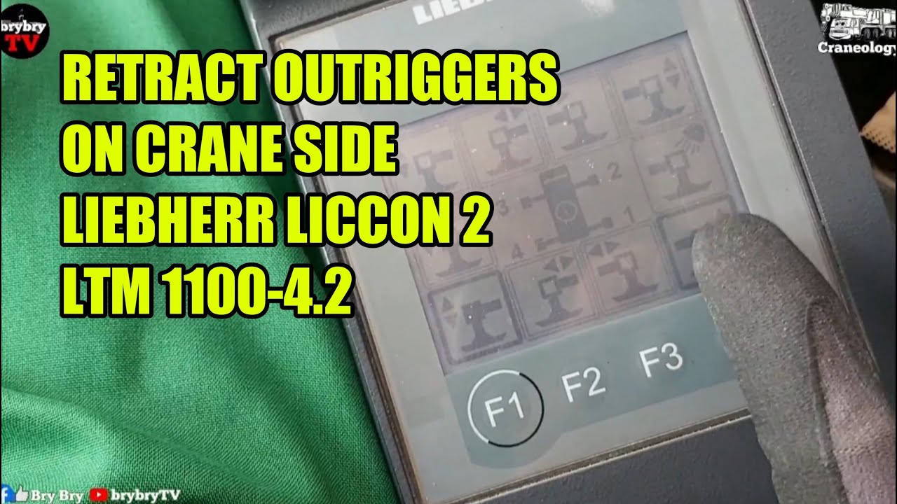 HOW TO RETRACT OUTRIGGERS ON CRANESIDE LIEBHERR LICCON 2 LTM 1100-4.2 