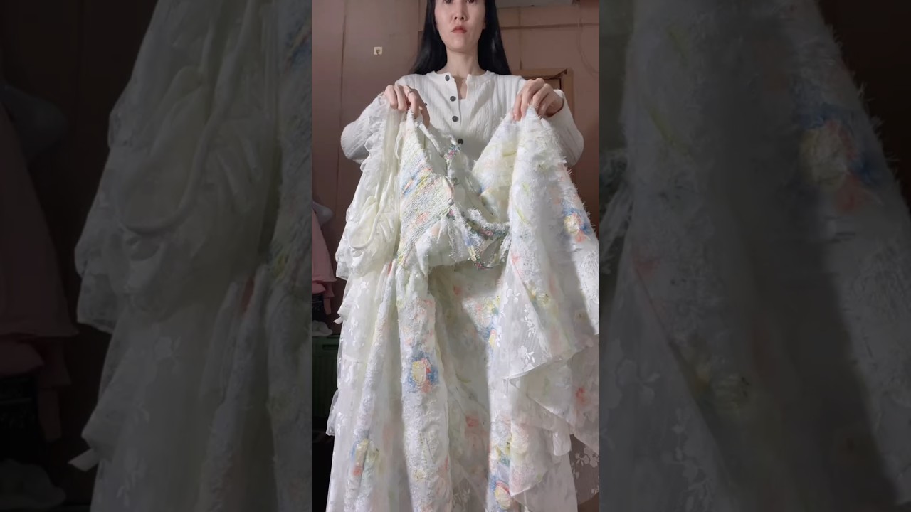 From Fabric to Fairytale Dress ✨ Magical Transformation You NEED to See!🔥