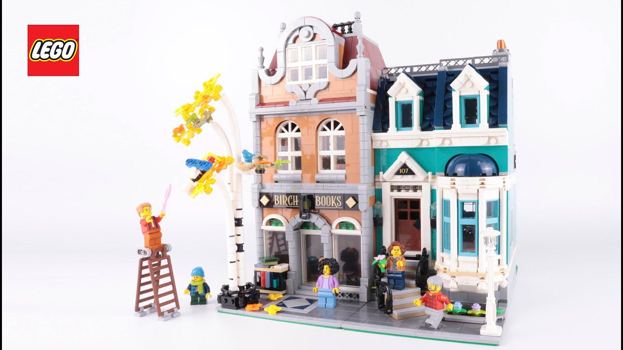 LEGO Bookshop 10270 Stop Motion Speed Build Review (modular building 2020)