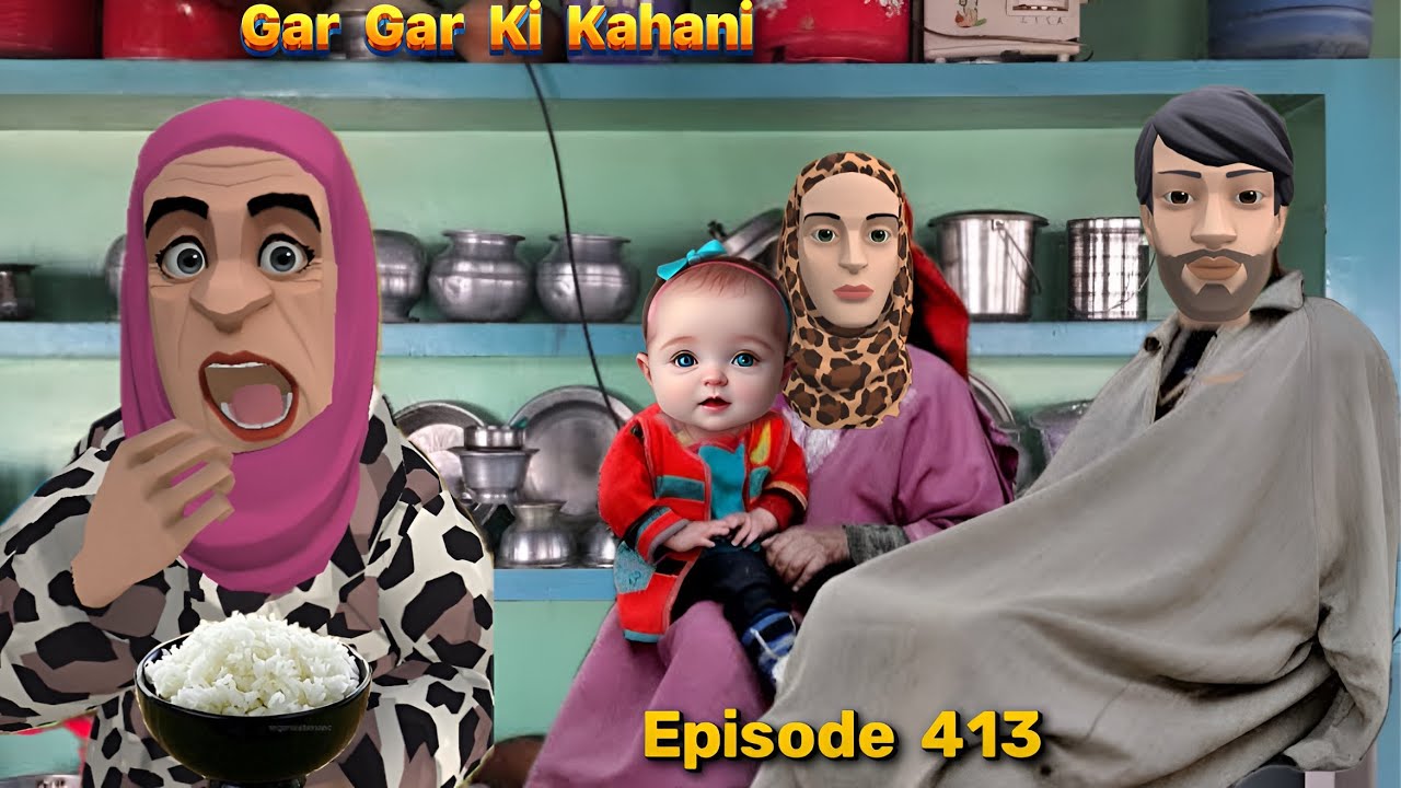 GAR GAR KI KAHANI | SAJU DARLING | EP 413 KASHMIRI CARTOON DRAMA