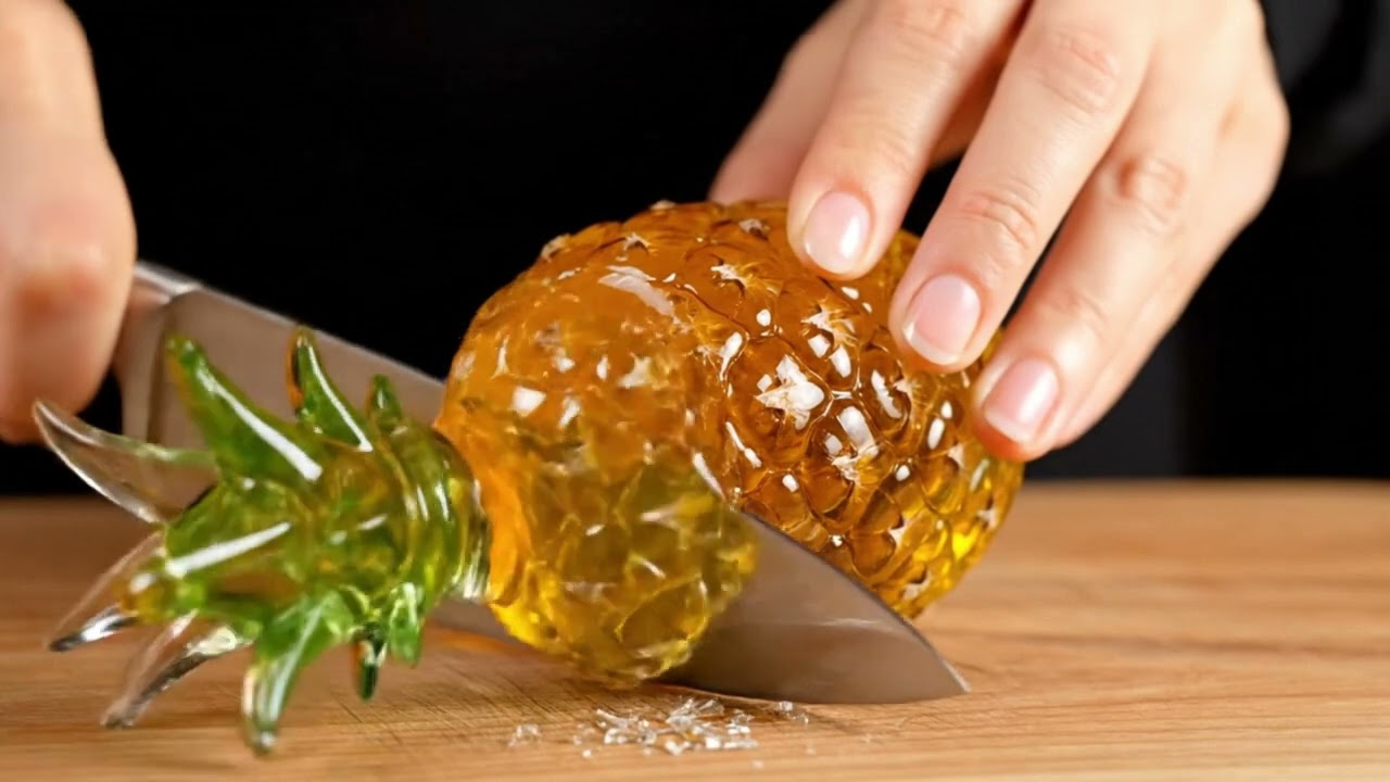 Satisfying ASMR Jelly & Glass Objects Cutting 🍬✨