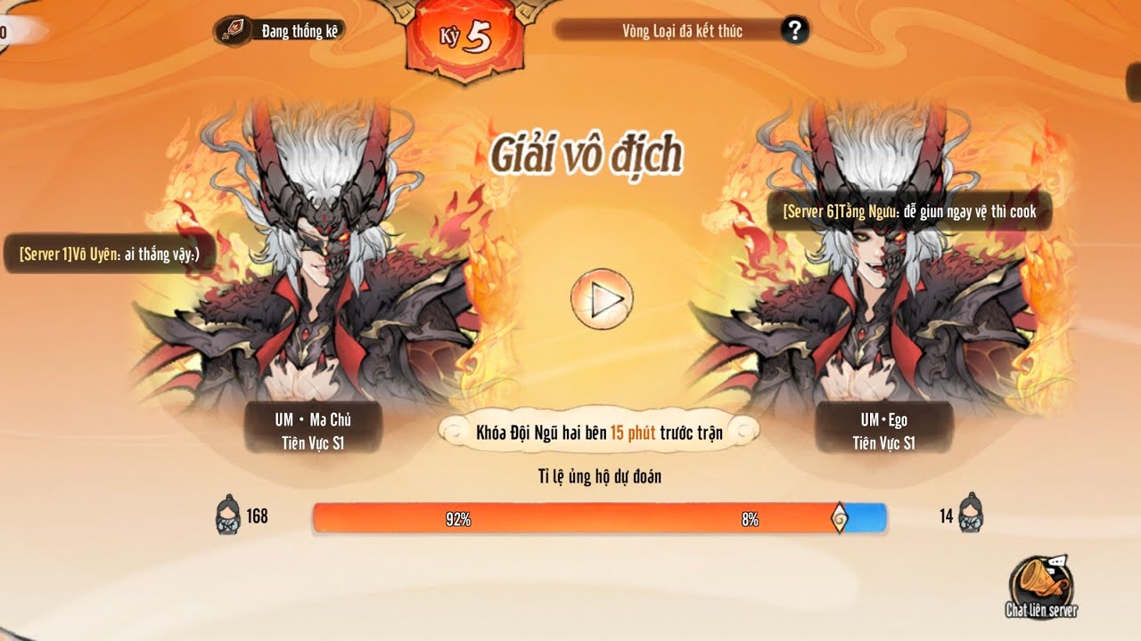 Đại hội luận đạo mùa 5: Trận chung kết sever Tiên Vực