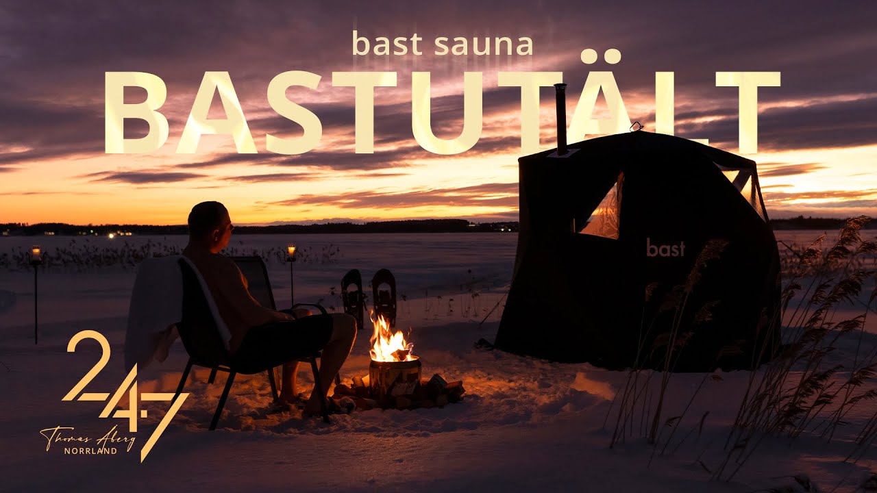 Bastut&auml;lt fr&aring;n bast sauna &ndash; Vinterbastar i solnedg&aring;ngen p&aring; isen i senaste modellen N&auml;ver