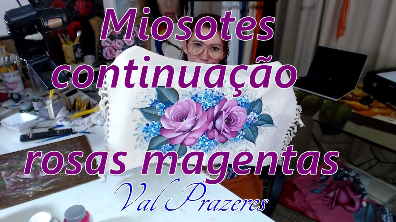 Pintura de miosotes
