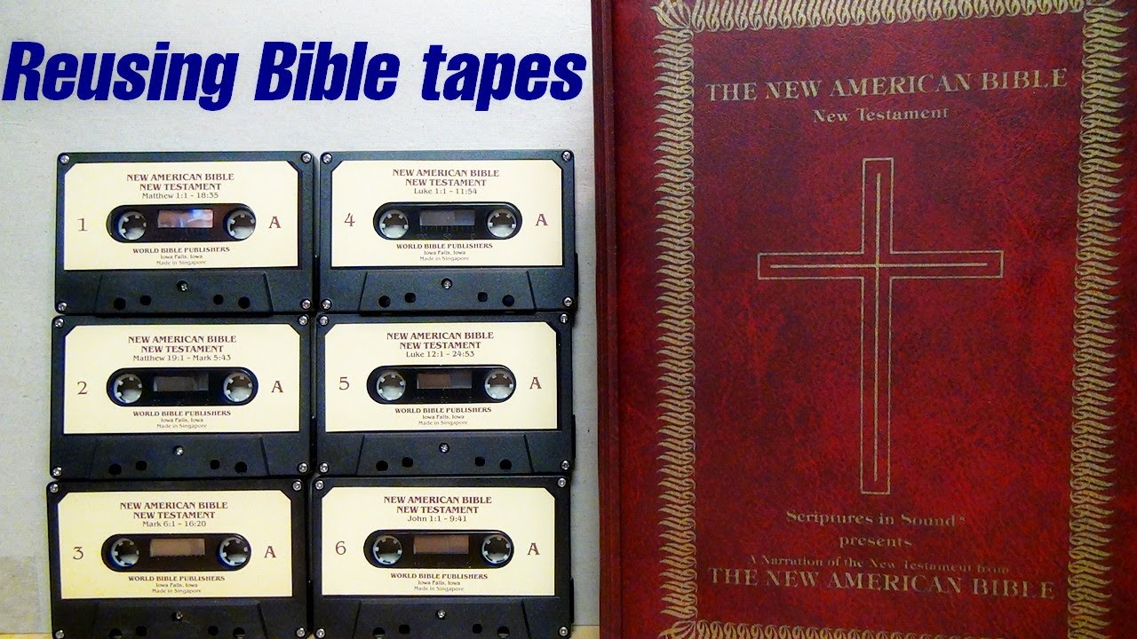 A devilishly cheap way to get good cassette tapes: Tape over the Bible!