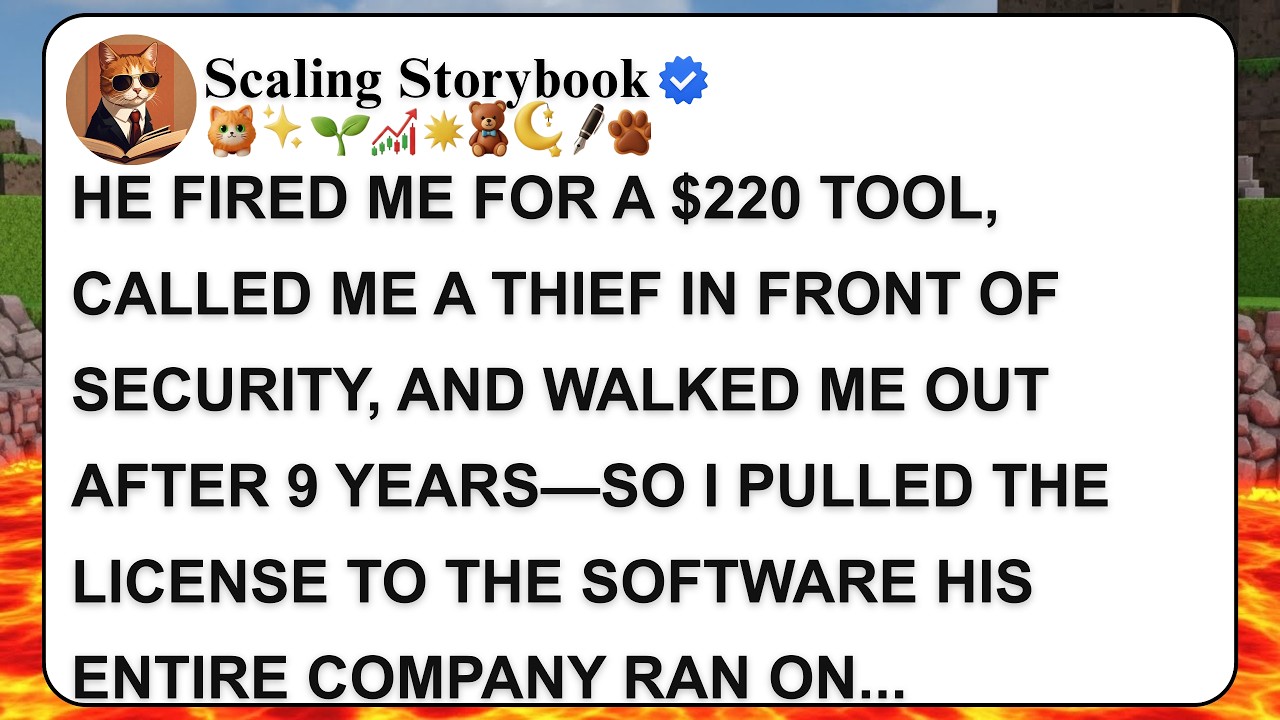 HE FIRED ME FOR A $220 TOOL, CALLED ME A THIEF IN FRONT OF SECURITY, AND WALKED ME OUT AFTER 9 YEAR