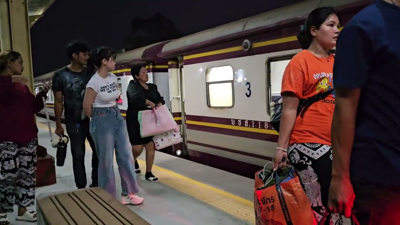 รถเร็ว 169 จอดบ้านโป่ง Rapid train 169 Krungthep Aphiwat - Yala