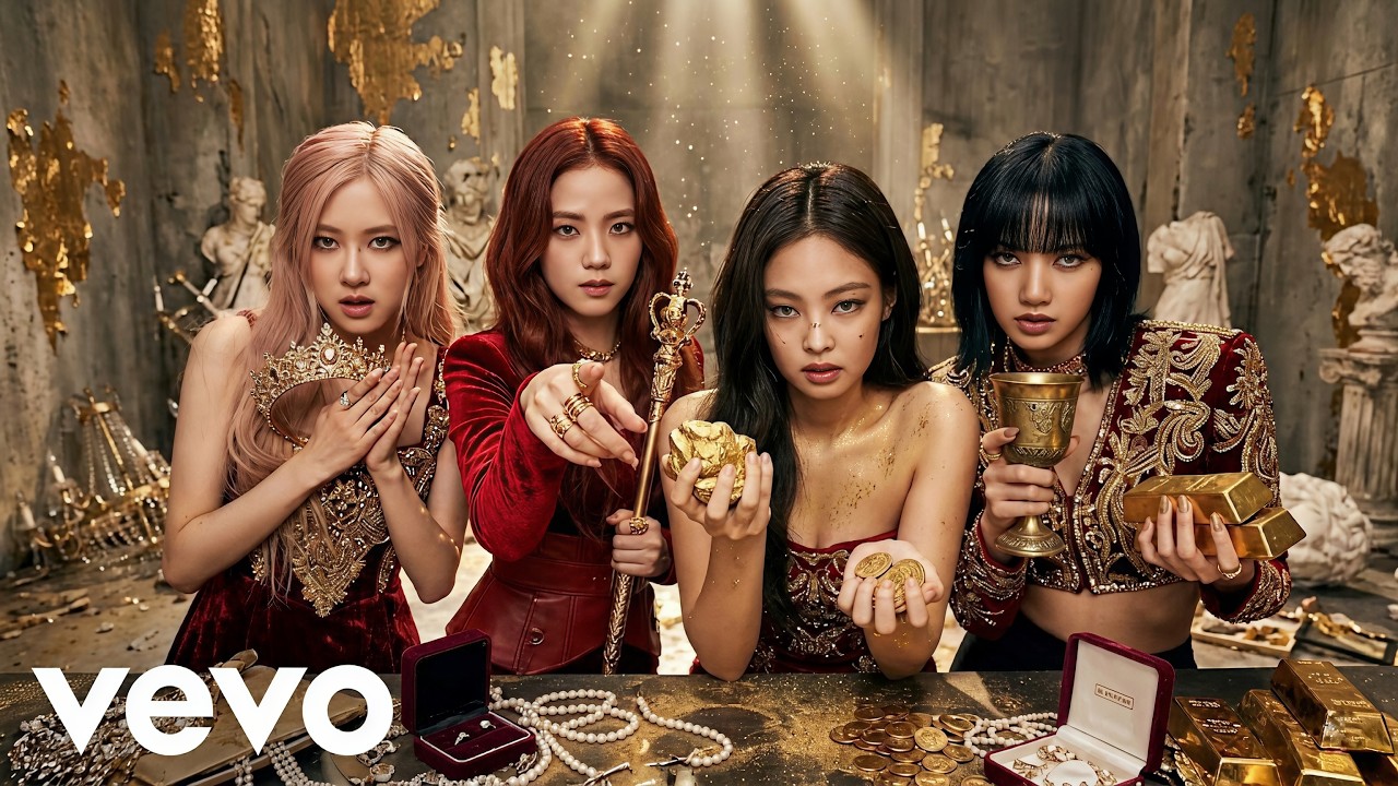 BLACKPINK – Golden Chaos ✨ (JISOO, JENNIE, ROSÉ, LISA) | Lyrics Video