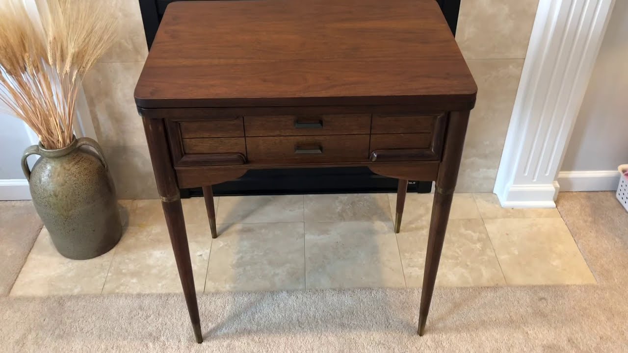 Refinished Singer sewing cabinet