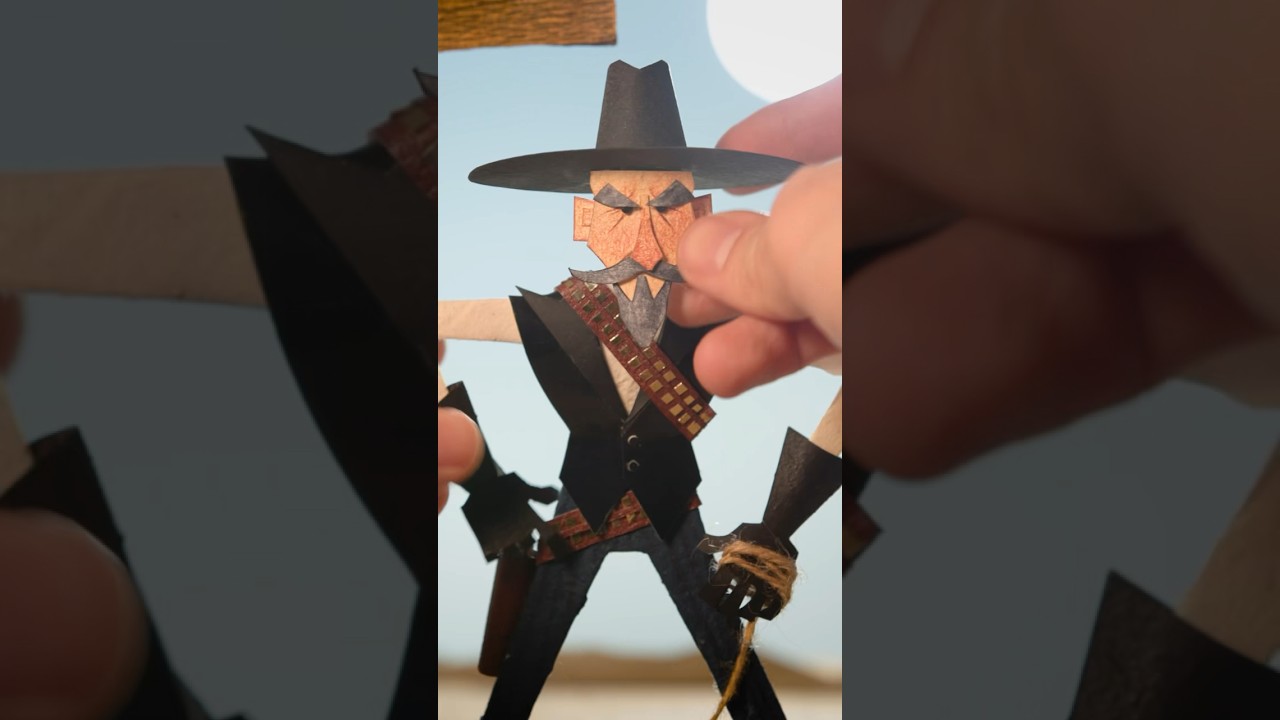 Making PAPER People for Wild West Stopmotion 🤠
