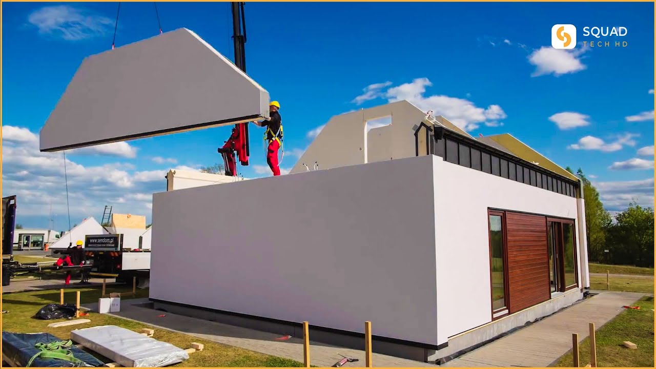 Amazing Home Construction in 8 Hours and new innovation equipment for house build works