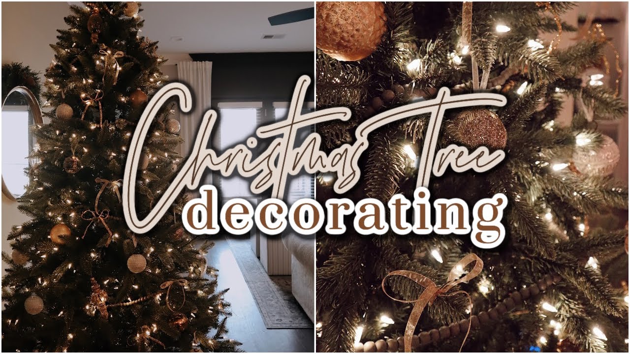 NEW! CHRISTMAS TREE DECORATING | HOW TO DECORATE A CHRISTMAS TREE | CHRISTMAS DECORATE WITH ME 2021