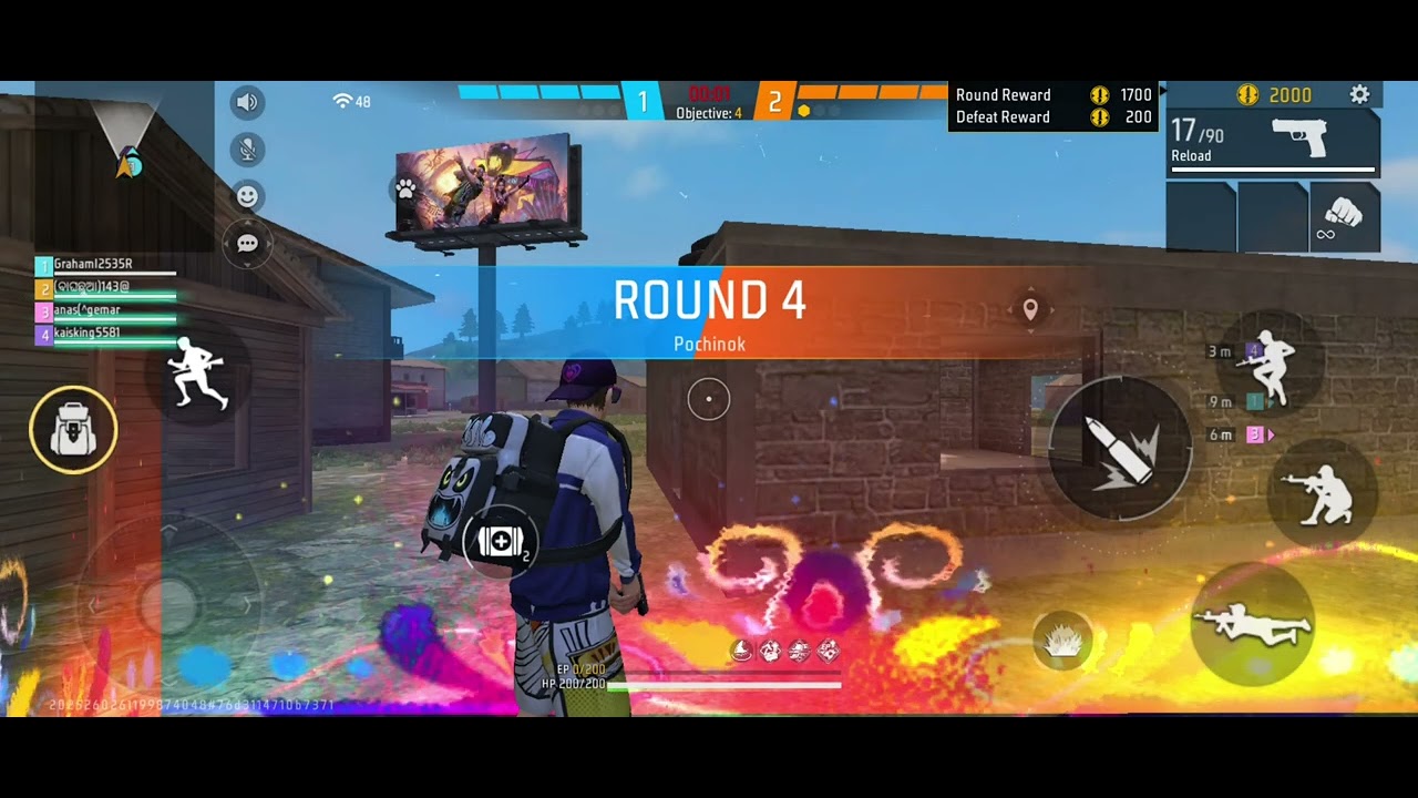Free fire cs ranked 4vs4 allimited dameje gun firing 2026 virul gaming #viral #freefire 