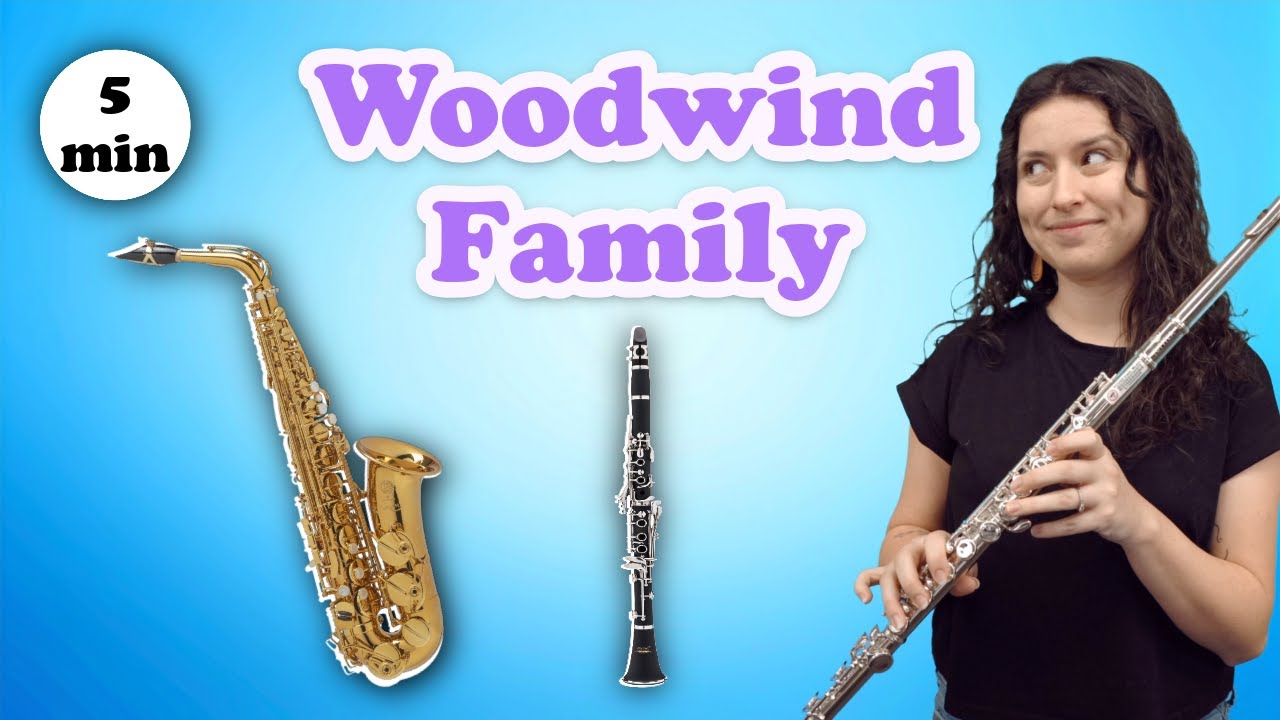 K-1 Elementary Music Lesson | Woodwind Family | Clarinet, Saxophone, Flute