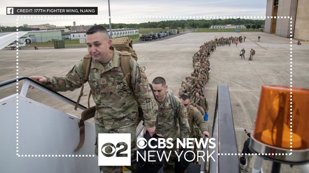 Airmen from New Jersey Air National Guard deployed to Middle East