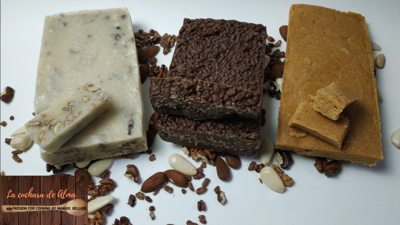 Como hacer TURRONES CASEROS NAVIDAD 2021🎄// Jijona, Chocolate y Nata con Nueces. DELICIOSOS