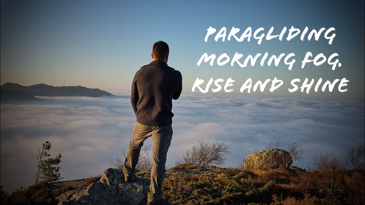 Paraglidinglife vlog norway morningfog paragliding couple
