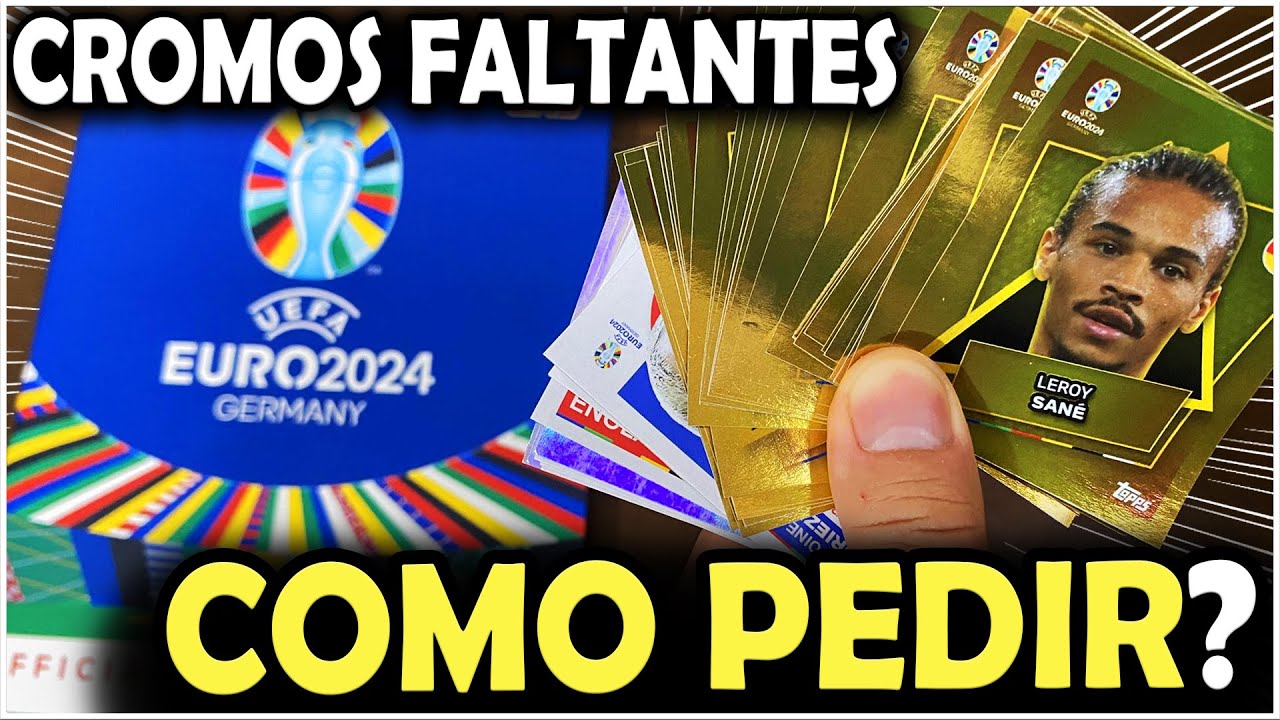 COMO PEDIR CROMOS FALTANTES DA TOPPS? Álbum de Figurinhas EURO 2024