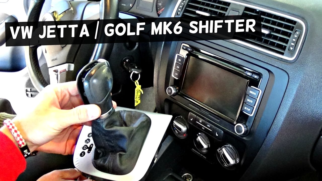 VW JETTA MK6 SHIFTER REMOVAL REPLACEMENT SHIFTING KNOB GOLF MK6