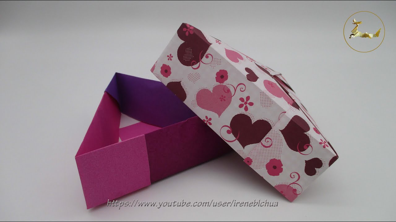 How to make a triangular box,  from the book 