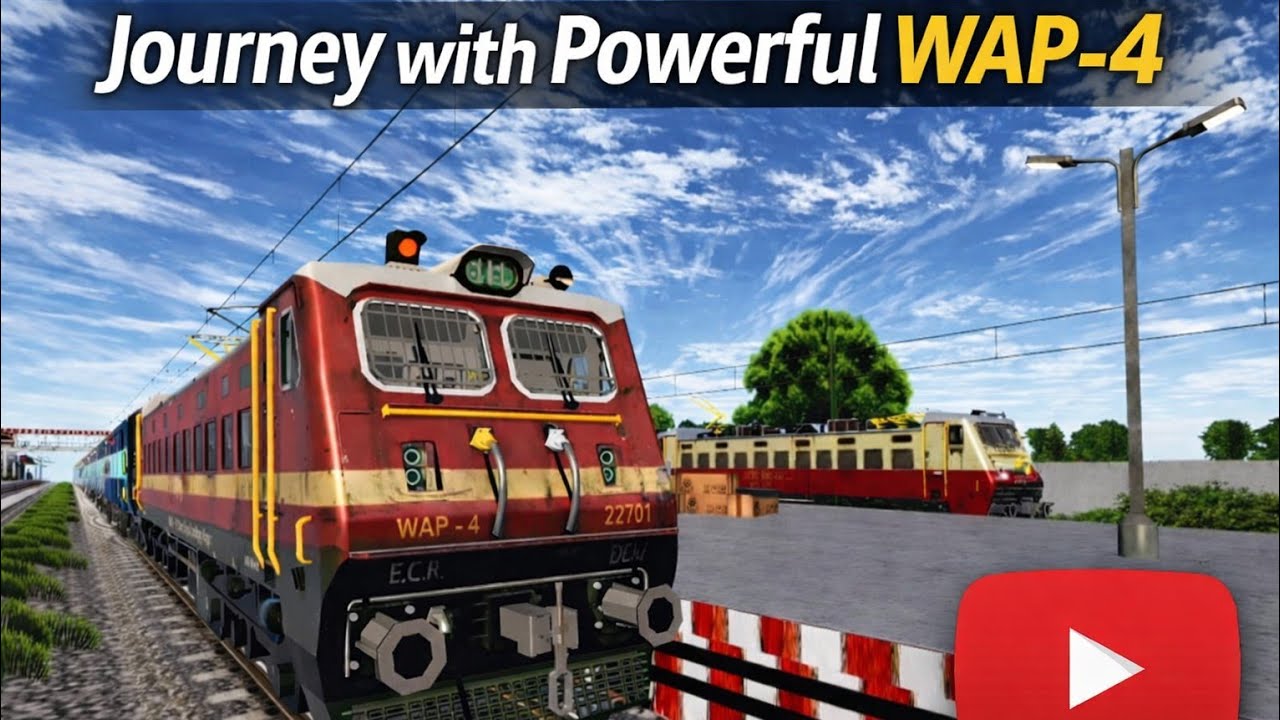 शक्तिशाली WAP-4 पैसेंजर ट्रेन का शानदार सफर ! 🫠😉😊🙃