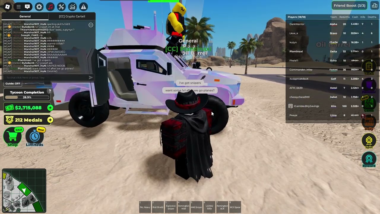 Surviving a rebirth and I've meet @JosephEditsRBLX  in War Tycoon (Part 9)