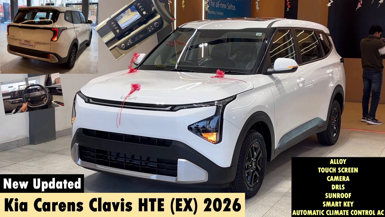 New Kia Carens Clavis HTE EX 2026❣️Fully Feature Loaded 😍