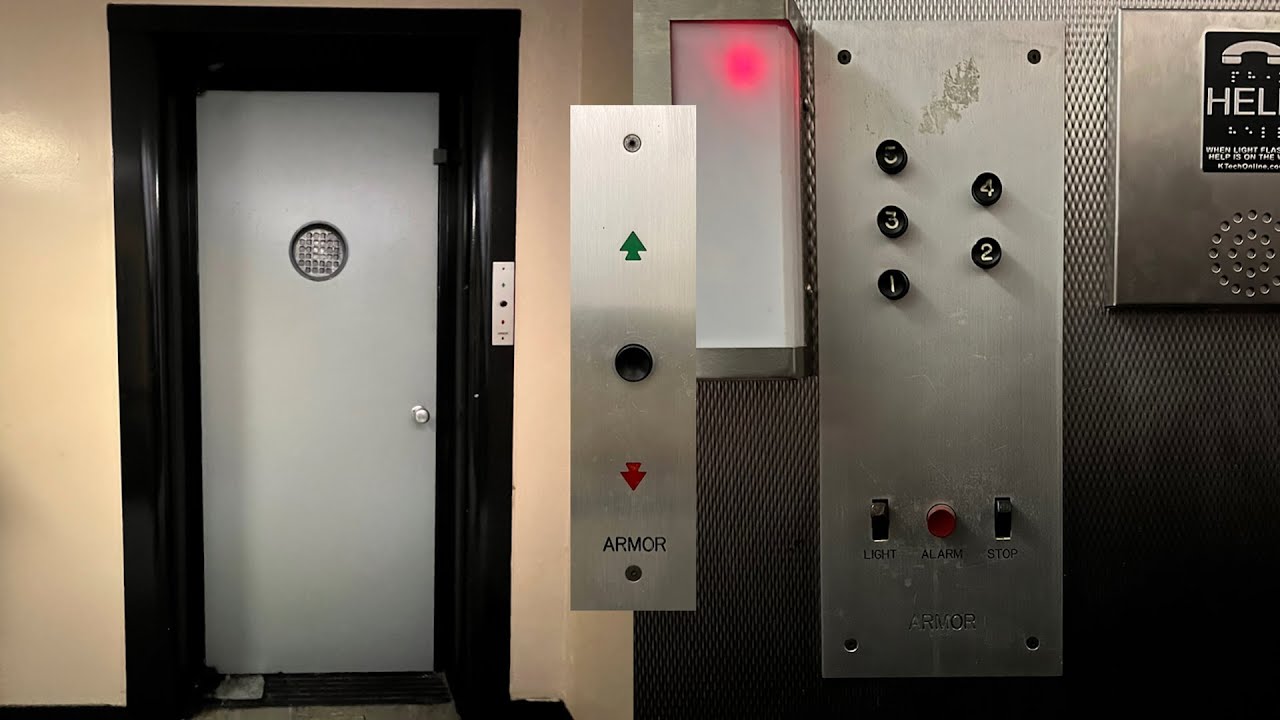 Super Cool Old Armor Traction Swing Door Elevator - New York, NY