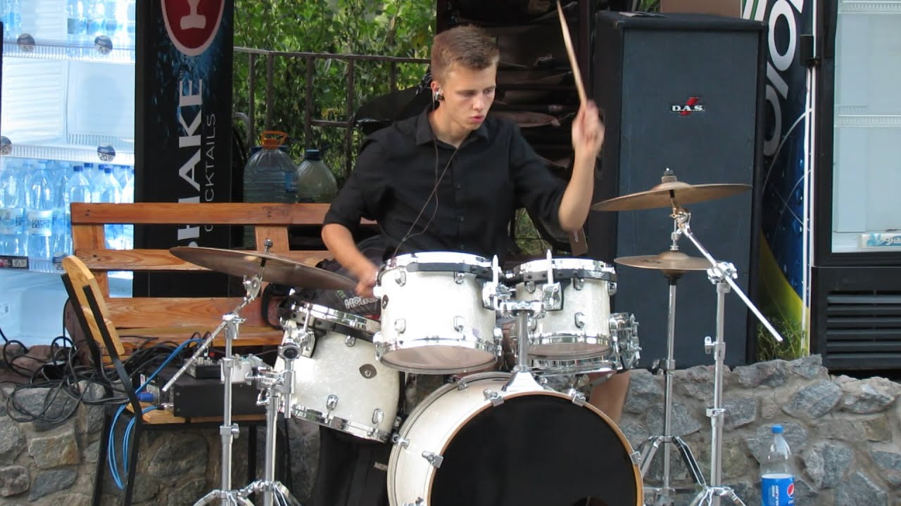 Звери - Районы - кварталы - Drum Cover - Live - Даниил Варфоломеев - Днепр - Набережная - барабанщик