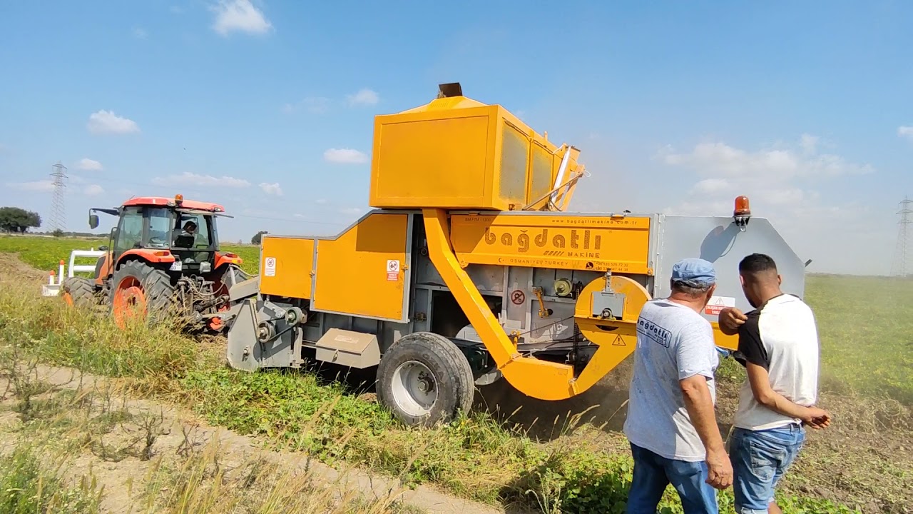 Yer fıstığı Hasat Makinesi - Peanut Harvesting machine