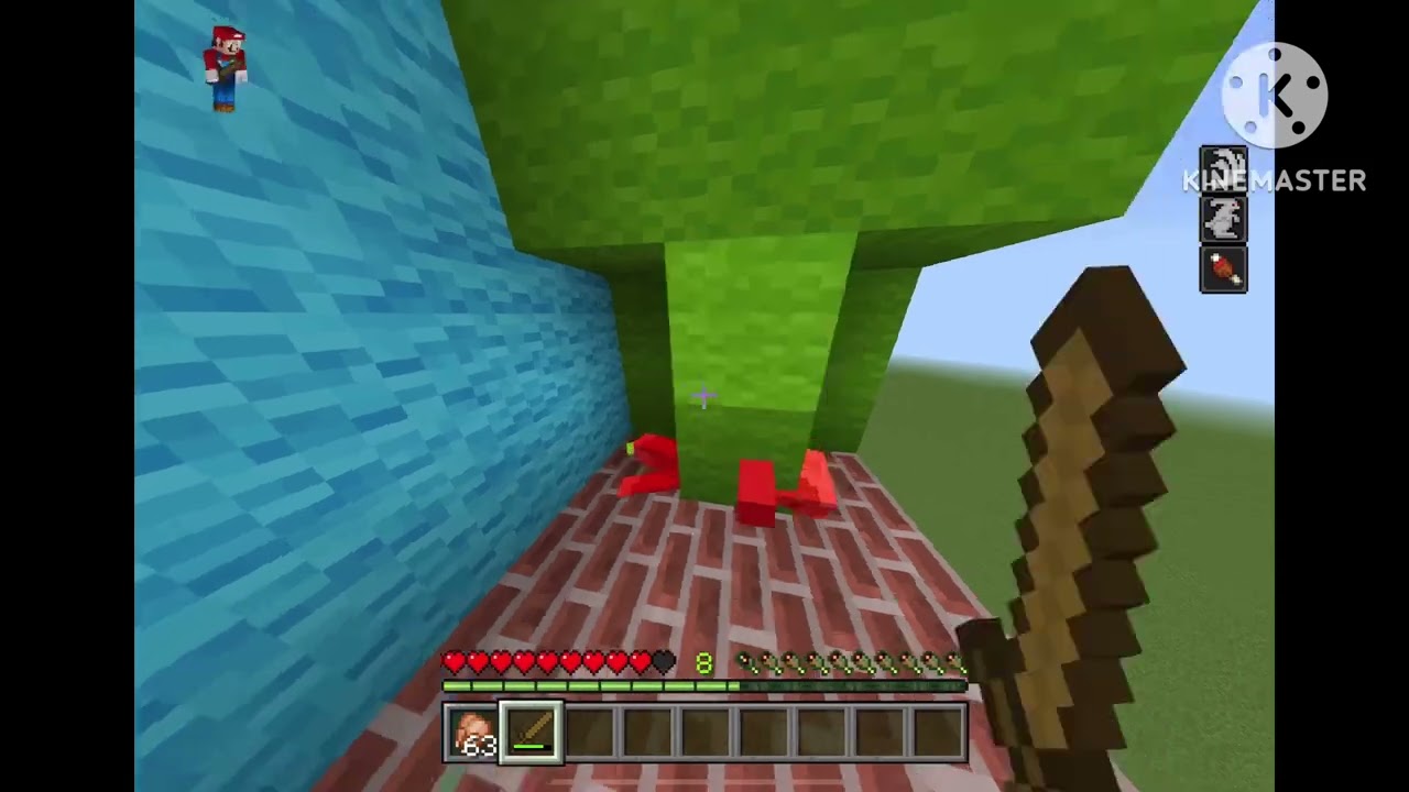Super Mario bros but in Minecraft
